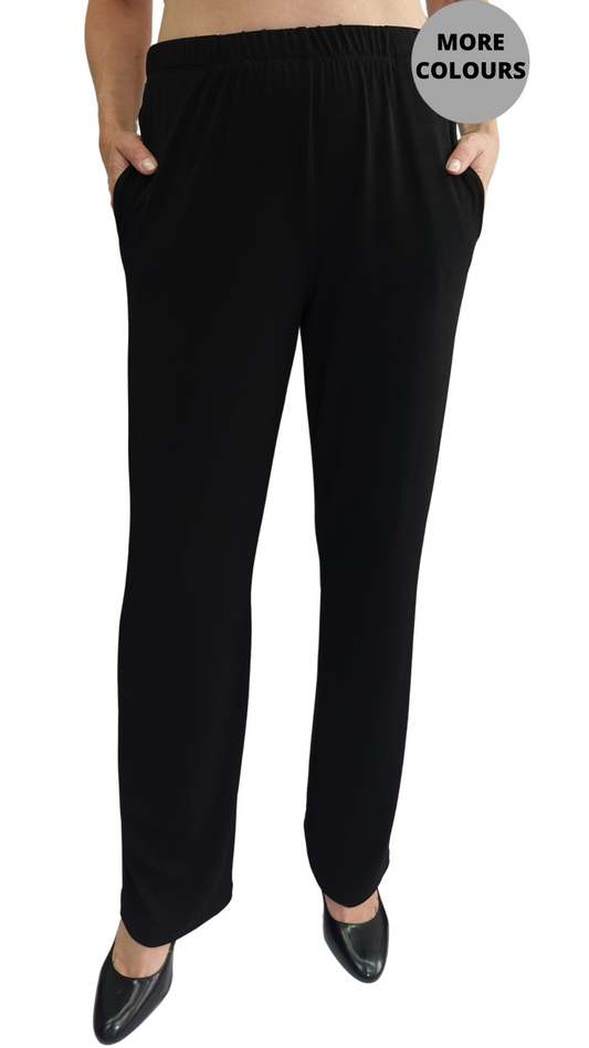 Petite Pull-On Elastic Waist Pant. Style SW95221P