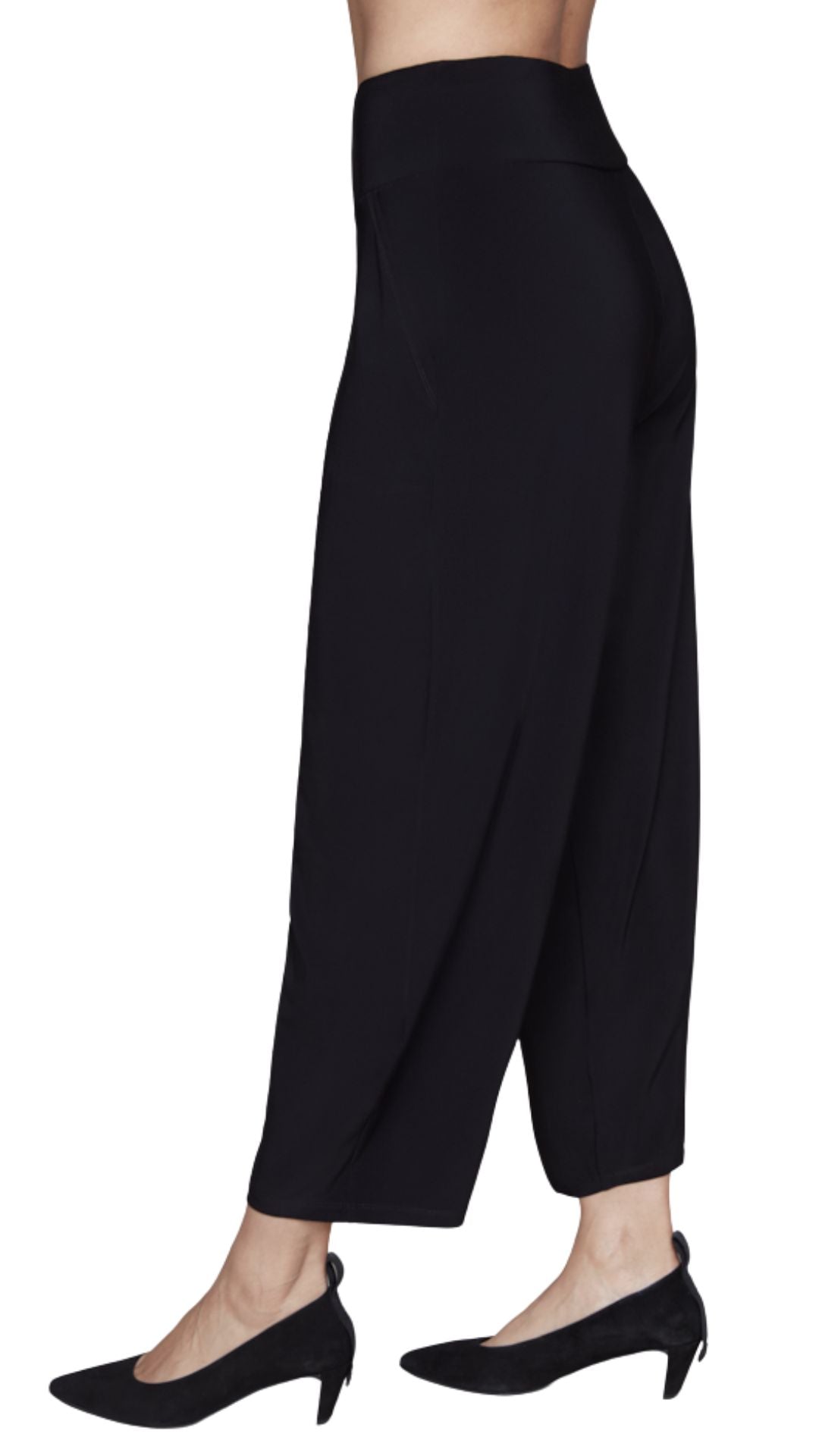 Wide Leg Pull-On Balloon Hem Pants. Style CK33527