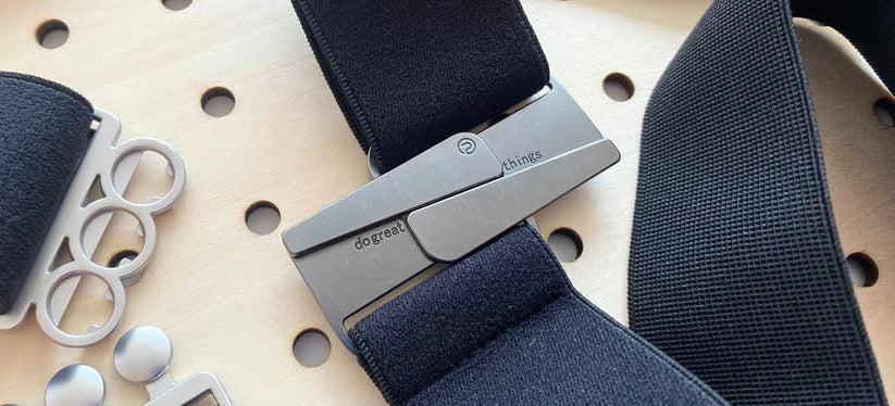 Navy Classic Slide Buckle Belt. Style UNCLASSIC-NVY