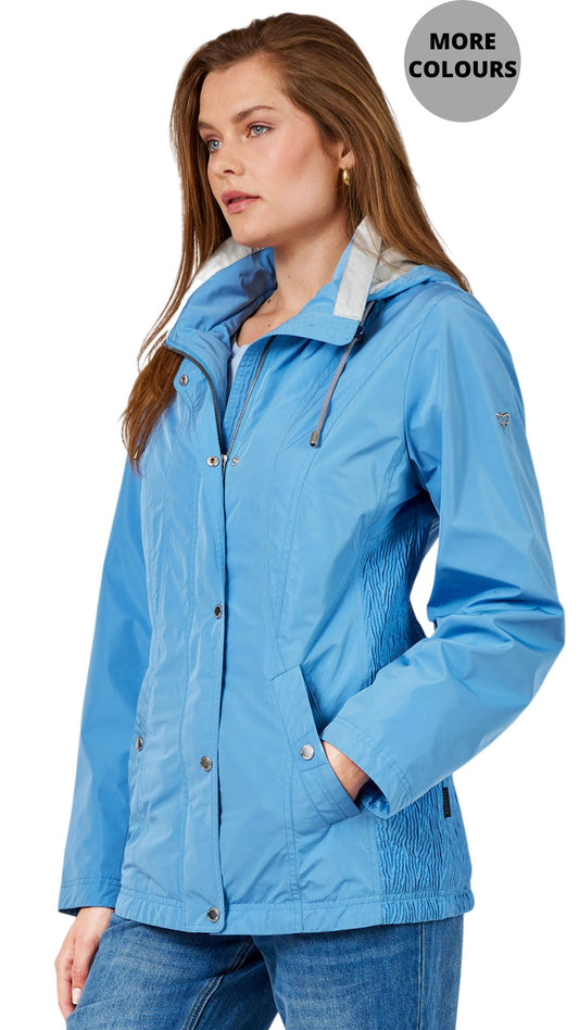 Gathered Side Panels Spring Jacket. Style FR220