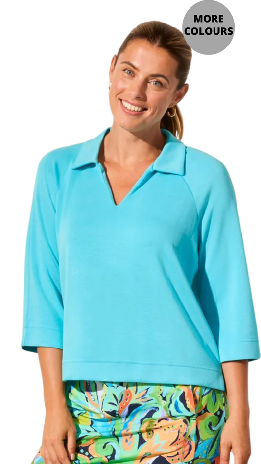 Techno Lux Johnny Collar Polo Top. Style TR2137O-3390