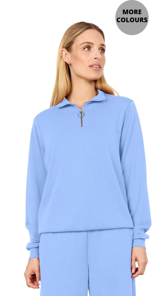 Zip Front Mock Neck Sweater. Style SOYA4PF26598