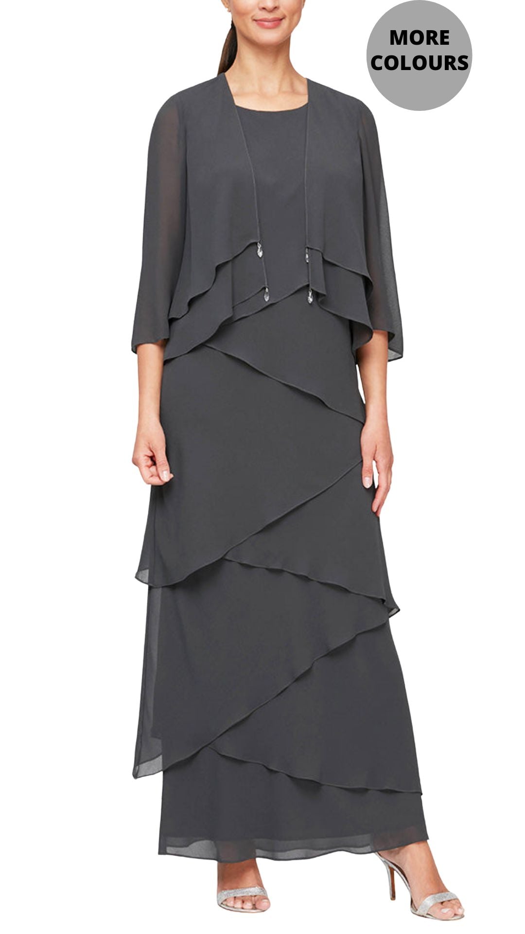 Two-Piece Dress & Jacket in Multiple Colours. Style ALE8192001