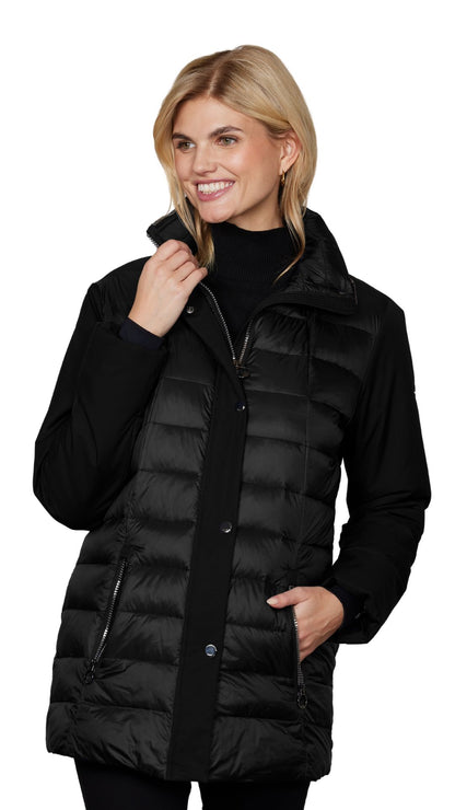 Hidden Hood Puffer Jacket. Style JUN2090-86