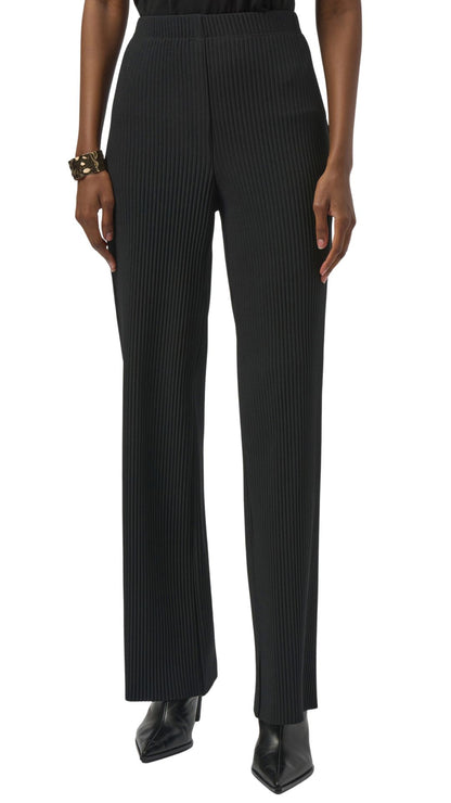 Pleated Scuba Crepe Wide-Leg Pants. Style JR254006