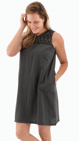 Seychelle Dress in Charcoal or Spice. Style AVP80235S3