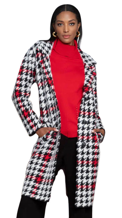 Notch Lapel Button Front Cardigan. Style ALSA46433