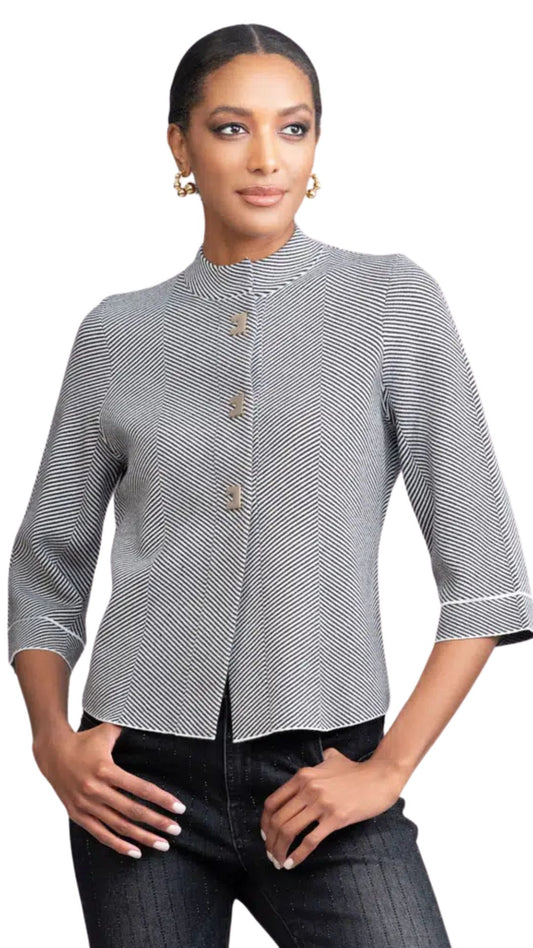 Long Sleeve Button Front Cardigan. Style ALSA46380