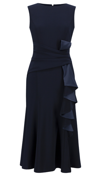 Side Ruffle Detail Fitted Dress. Style JR231719