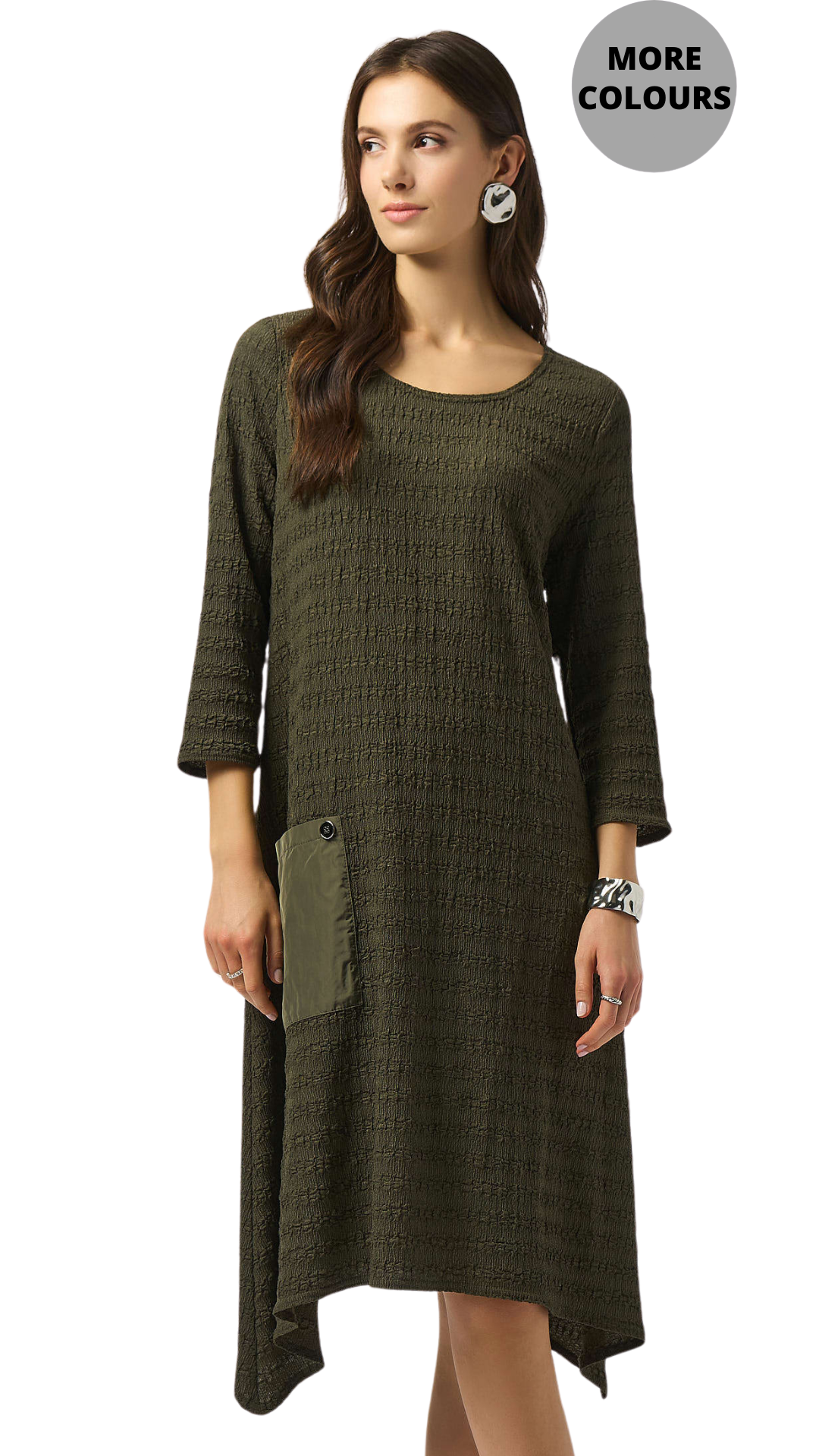 Textured Knit A-Line Dress. Style JR253023