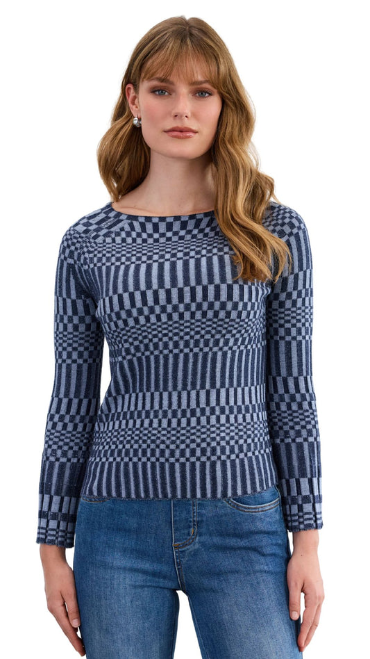 Long-Sleeve Ribbed Top. Style FD1621884