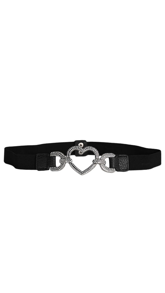 Bedazzled Heart Belt. Style FLA26606