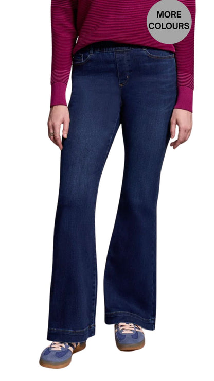 Audrey Pull-On Flare Elastic Waist Jean. Style TR5860O-5100