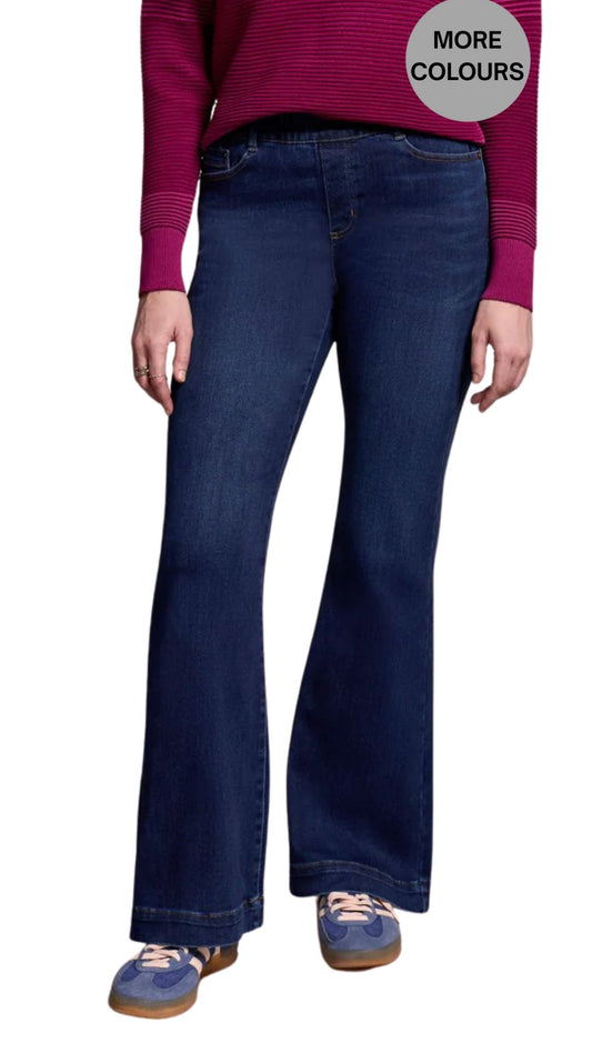 Audrey Pull-On Flare Elastic Waist Jean. Style TR5860O-5100