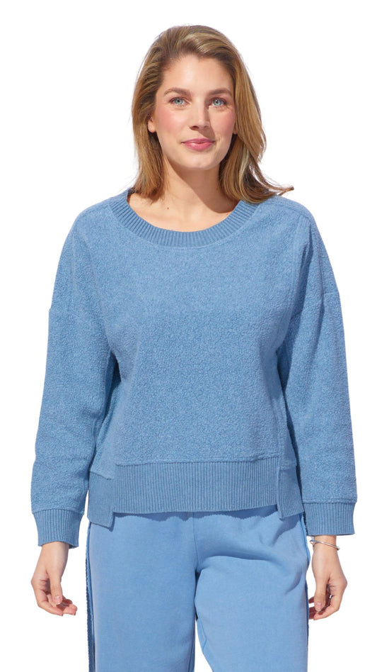 Ribbed Neck & Hem Pull-Over. Style ESC23015