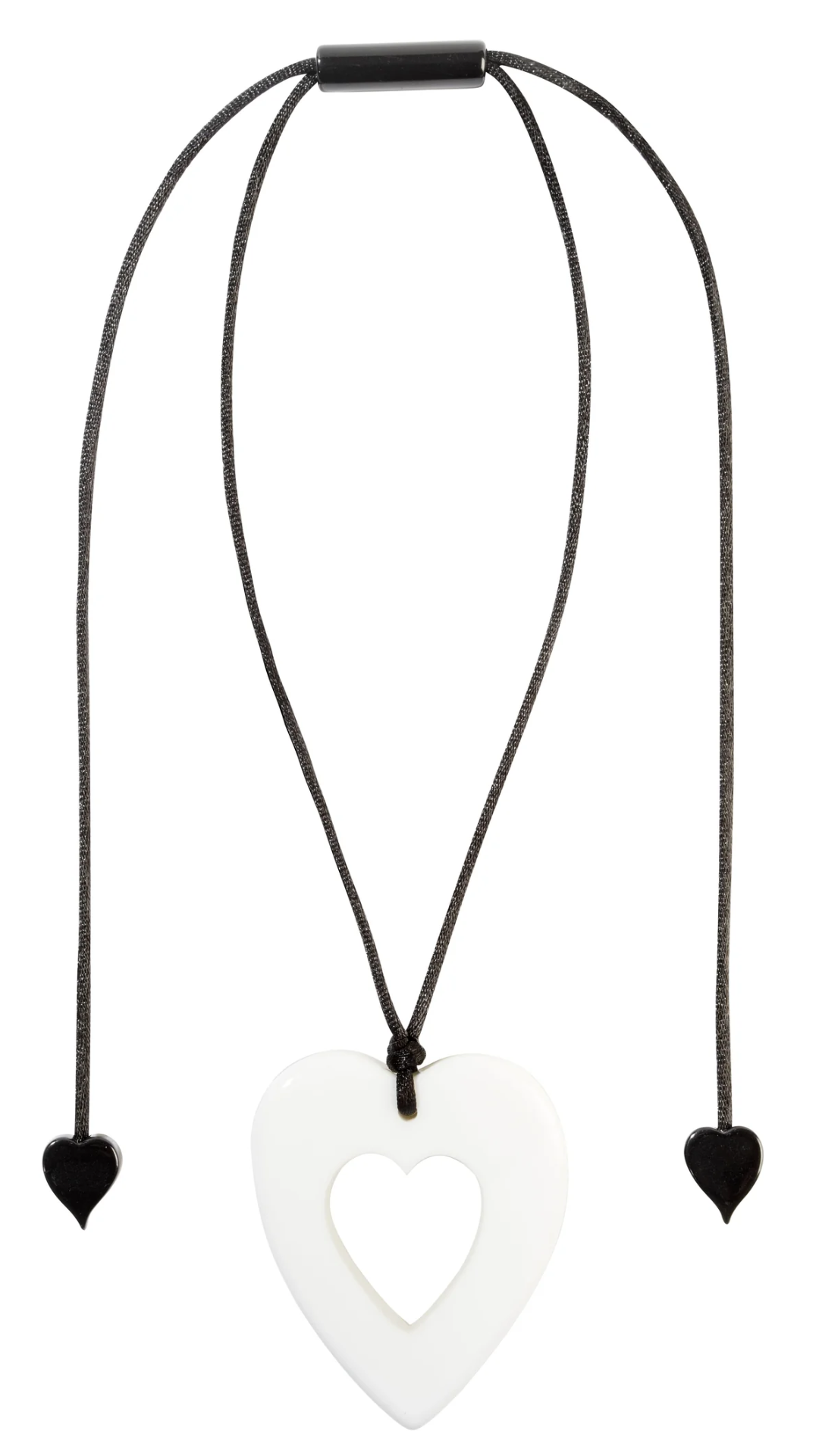 Prima Heart Collection - Large White Heart Pendant. Style 3400205WHITQ00