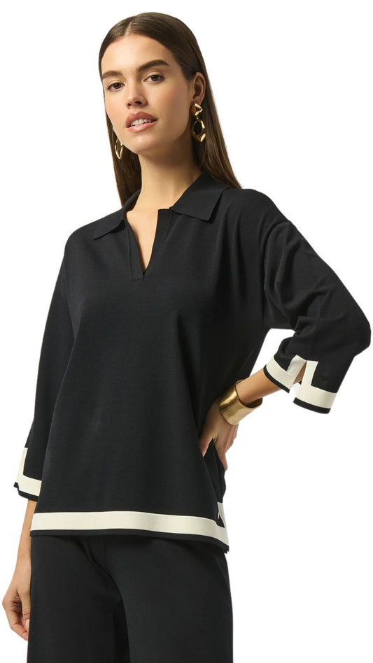 Sweater Knit Colour Block Top. Style JR253909