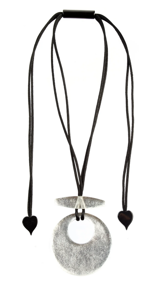 Precious Collection - Silver Circle Pendant Necklace. Style 1000219S000Q00