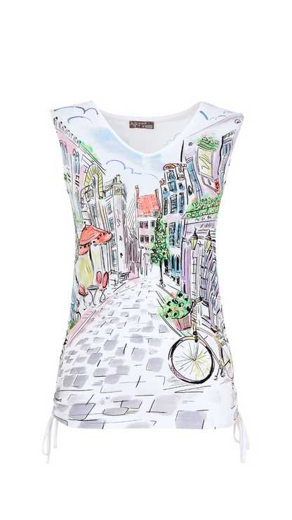 "Sunday Afternoon" Artist Print Tank. Style DOLC25720