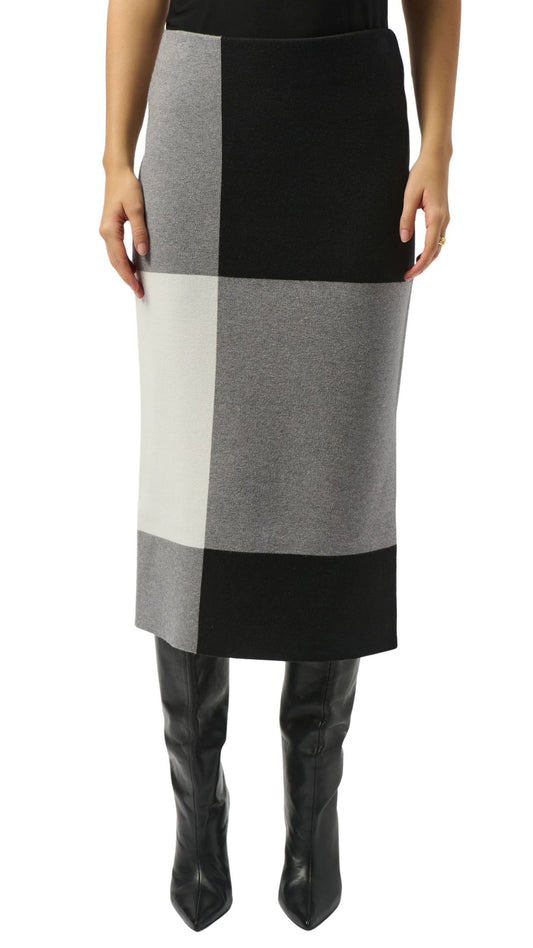 Jacquard Sweater Colour Block Skirt. Style JR253908