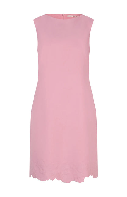 Sleeveless Embroidered Flowers Details Dress. Style ESQ05010