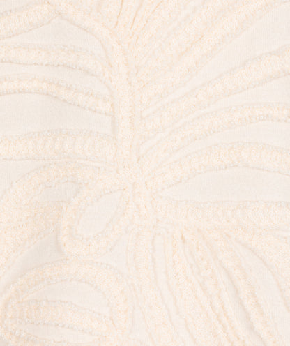 Floral Embroidered Cream Colour Sweater. Style ESQW2502714