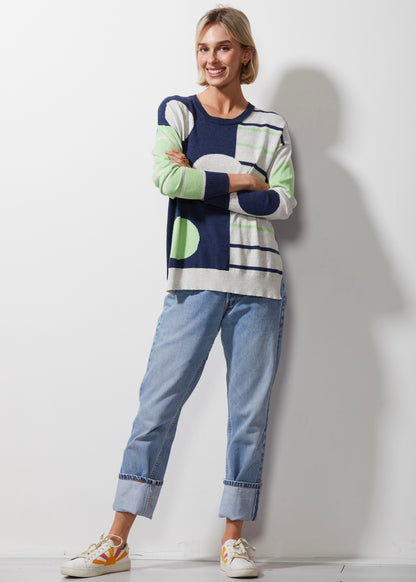 Spot On Stripes Sweater. Style ZKP6349U