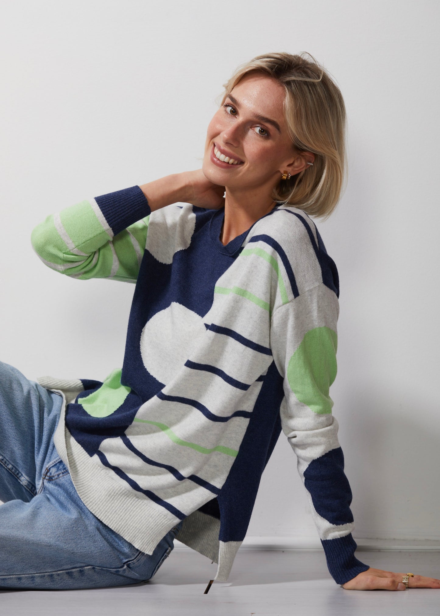 Spot On Stripes Sweater. Style ZKP6349U