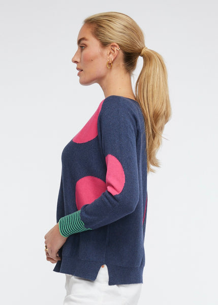 Polka Dot Spot Sweater. Style ZKP6425U