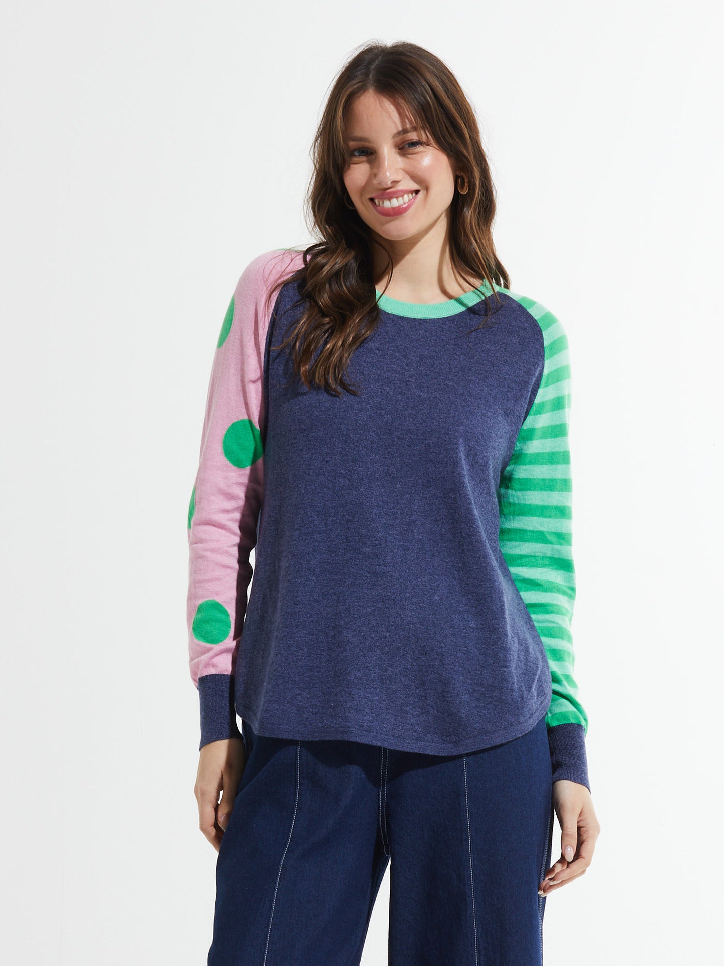 Spots & Stripes Sweater. Style ZKP7414U