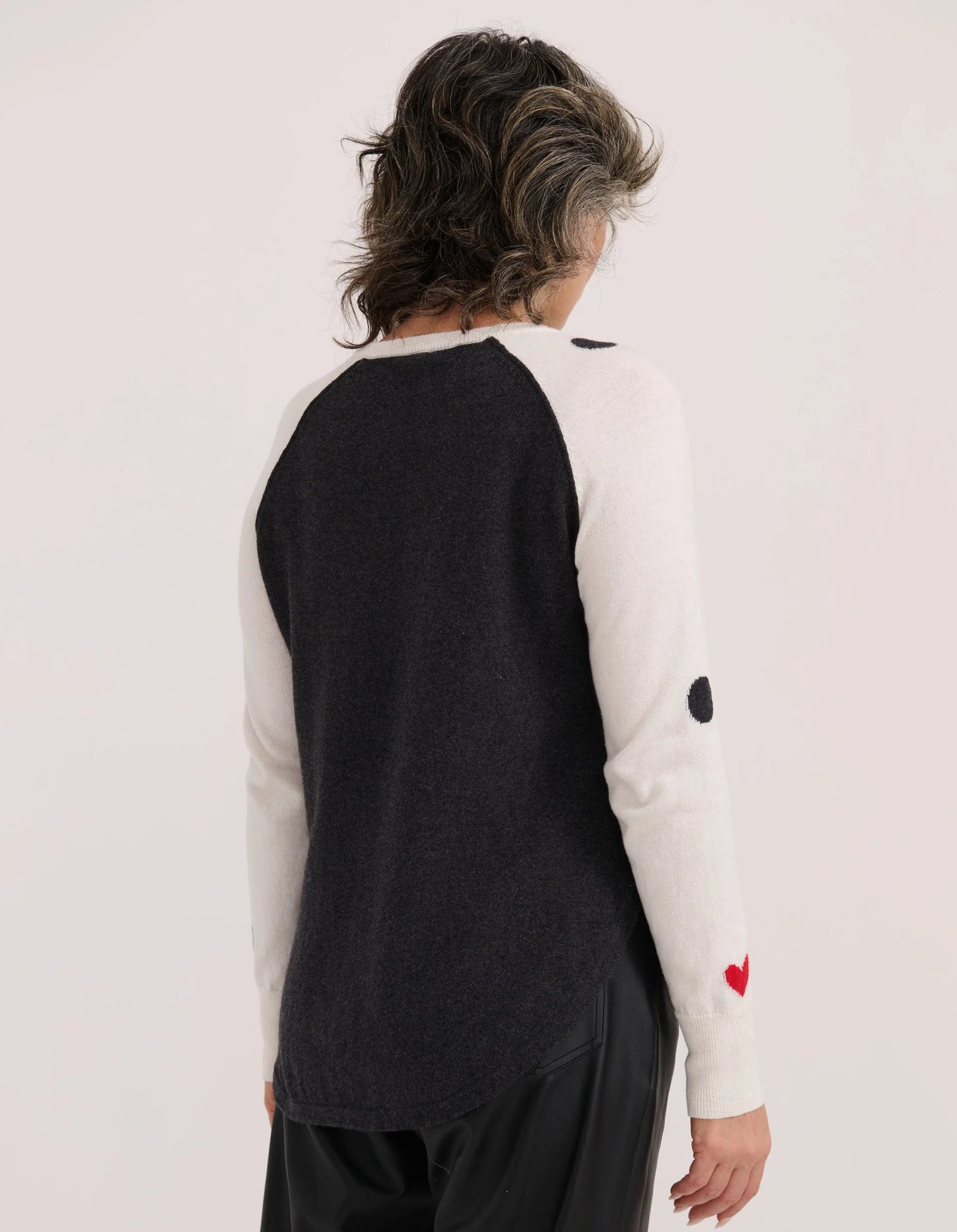 Polka Dot & Hearts Sweater. Style ZKP7539U