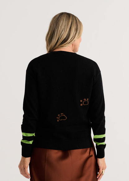 "Cheeky Cat" Pop-Over Sweater. Style ZKP8508U