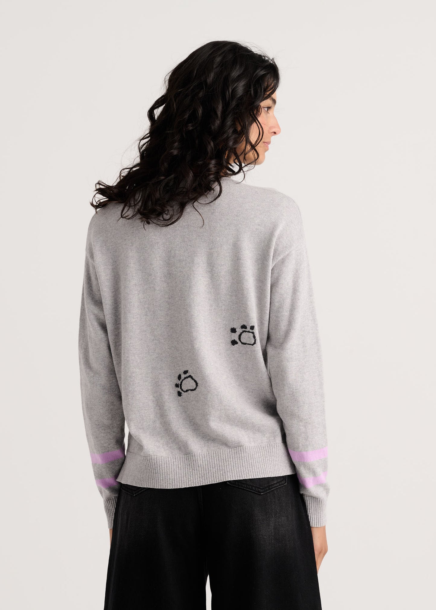 "Cheeky Cat" Pop-Over Sweater. Style ZKP8508U
