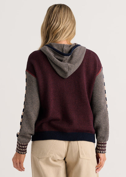 Birdseye Knit Zip Front Hoodie. Style ZKP8532U