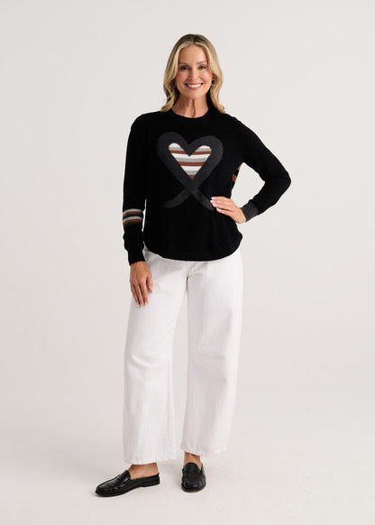 "I Heart You" Pop-Over Sweater. Style ZKP8535U