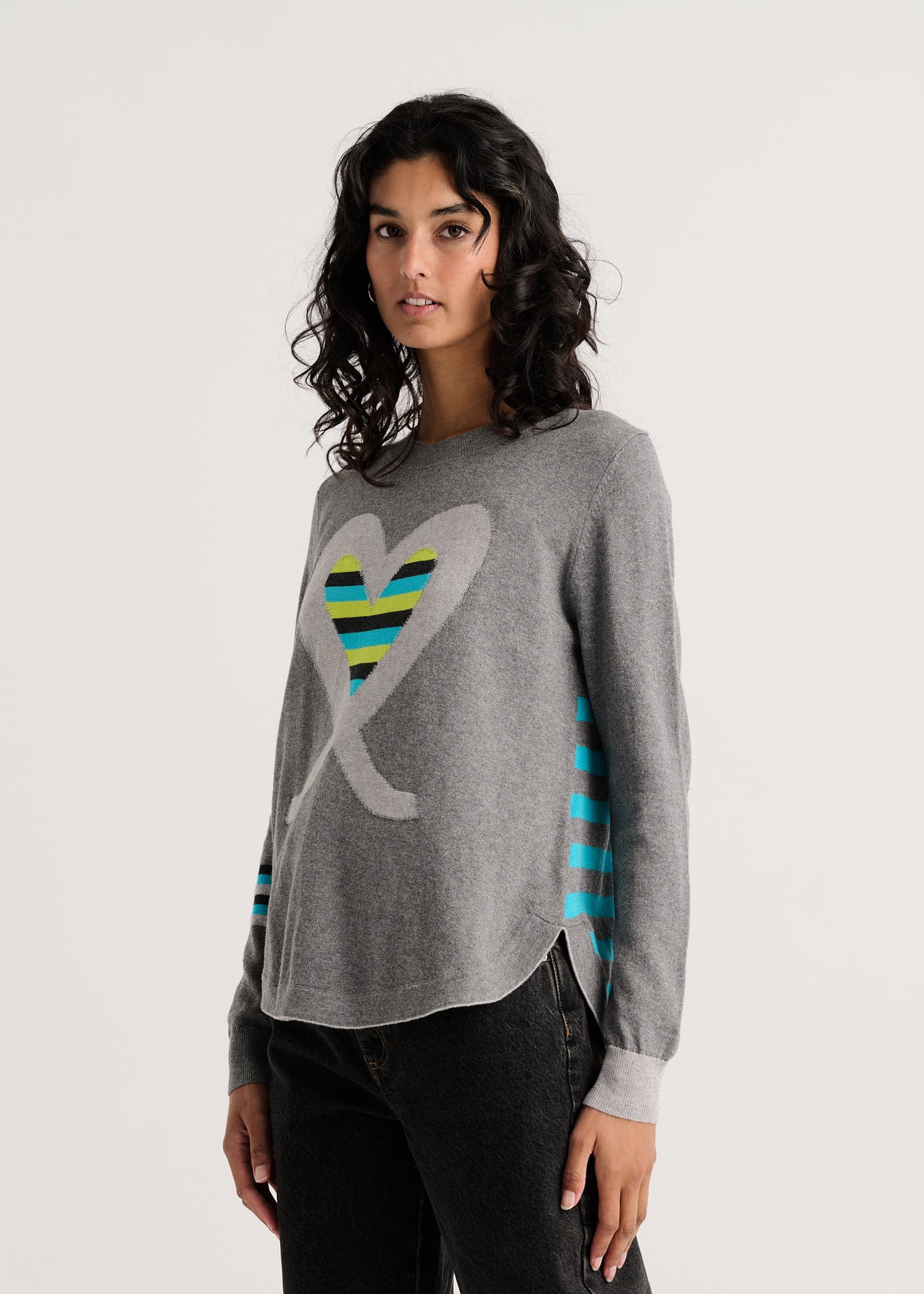 "I Heart You" Pop-Over Sweater. Style ZKP8535U