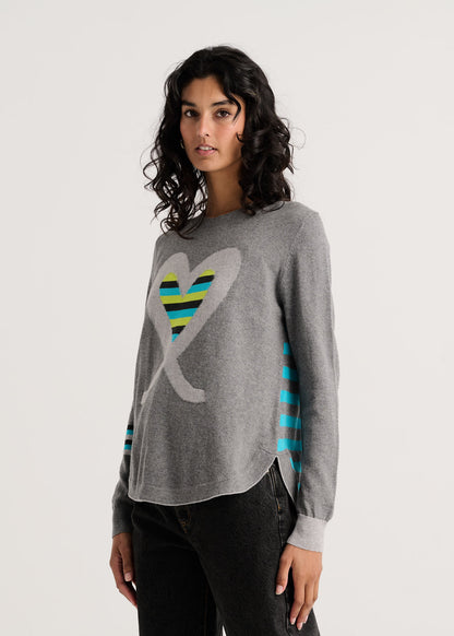 "I Heart You" Pop-Over Sweater. Style ZKP8535U