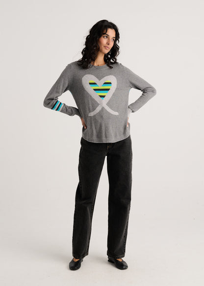 "I Heart You" Pop-Over Sweater. Style ZKP8535U