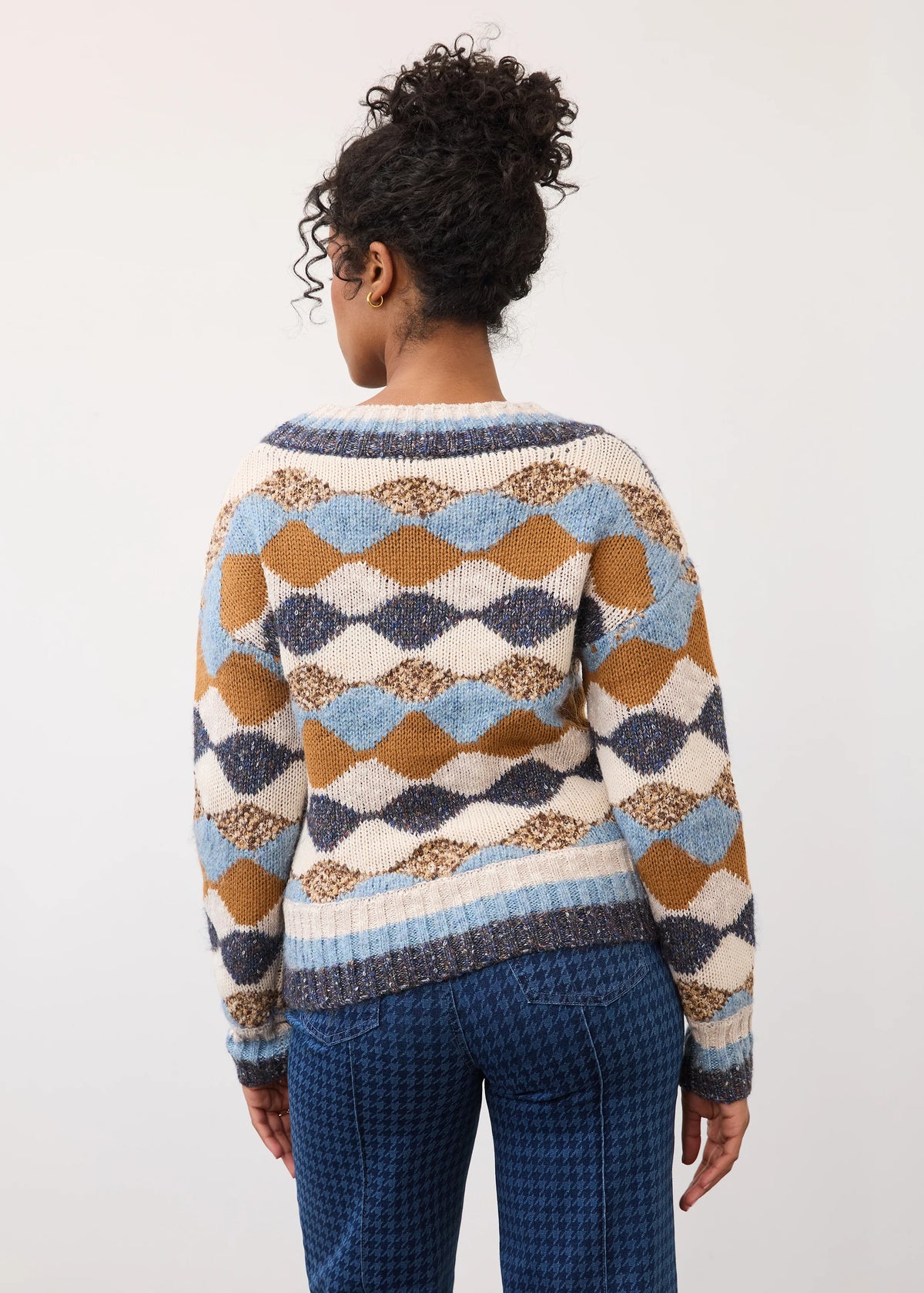 Long Sleeve Boat Neck Sweater. Style FD10087876