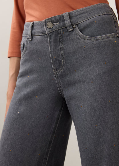Christina Wide Leg Gold Gem Jeans. Style FD5198449