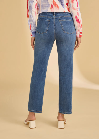 Pull-On Straight Leg Ankle Length Jean. Style FD2442669