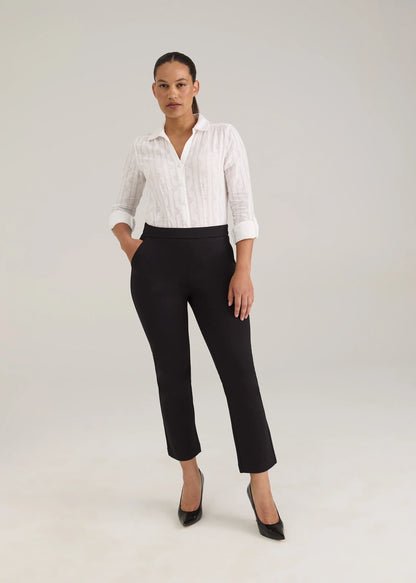 Ponte Pull-On Straight Leg Ankle Length Pant. Style FD2250396