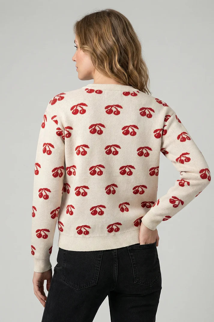 Cherries Knit Sweater. Style CKI14212