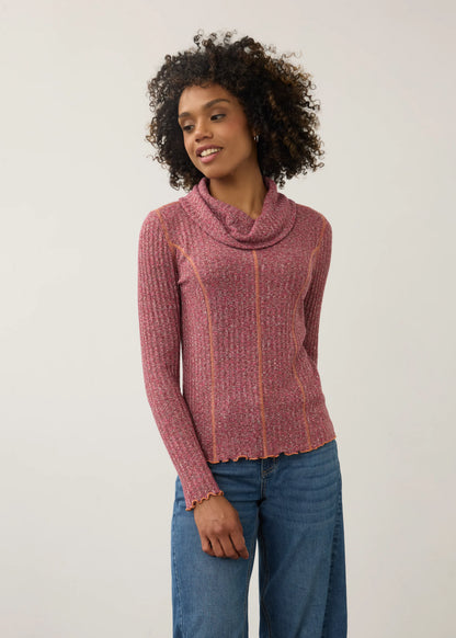 Long Sleeve Cowl Neck Top. Style FD3155135