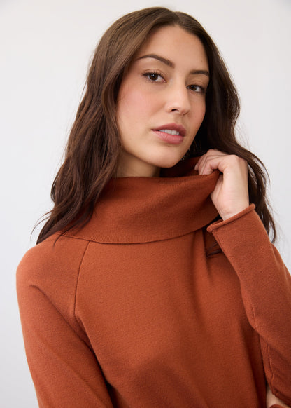 Cowl Neck Pop-Over Sweater. Style FD1492212