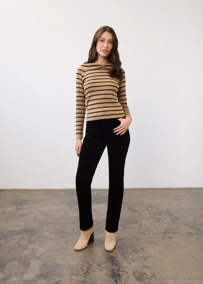 Off Shoulder Long Sleeve Cowl Neck Top. Style FD1983764