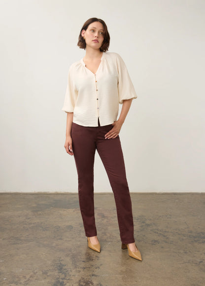 3/4 Sleeve Colorful Button Shirt. Style FD7304869