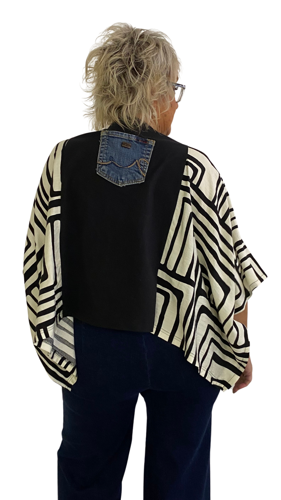 Pink Floyd Band Poncho Printed Sleeves Top. Style SHNP5512