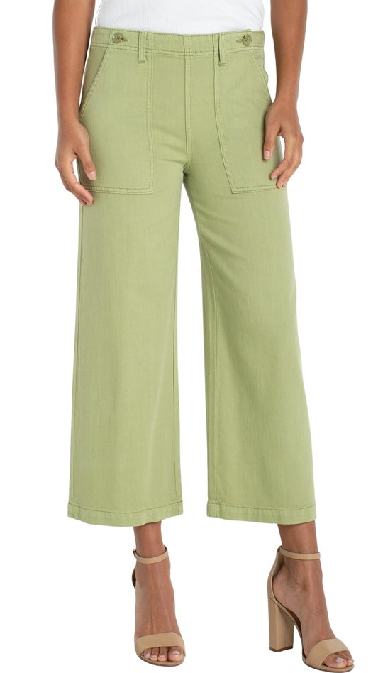 Utility Wide Leg Cropped Pant. Style LVLM7B43QTA