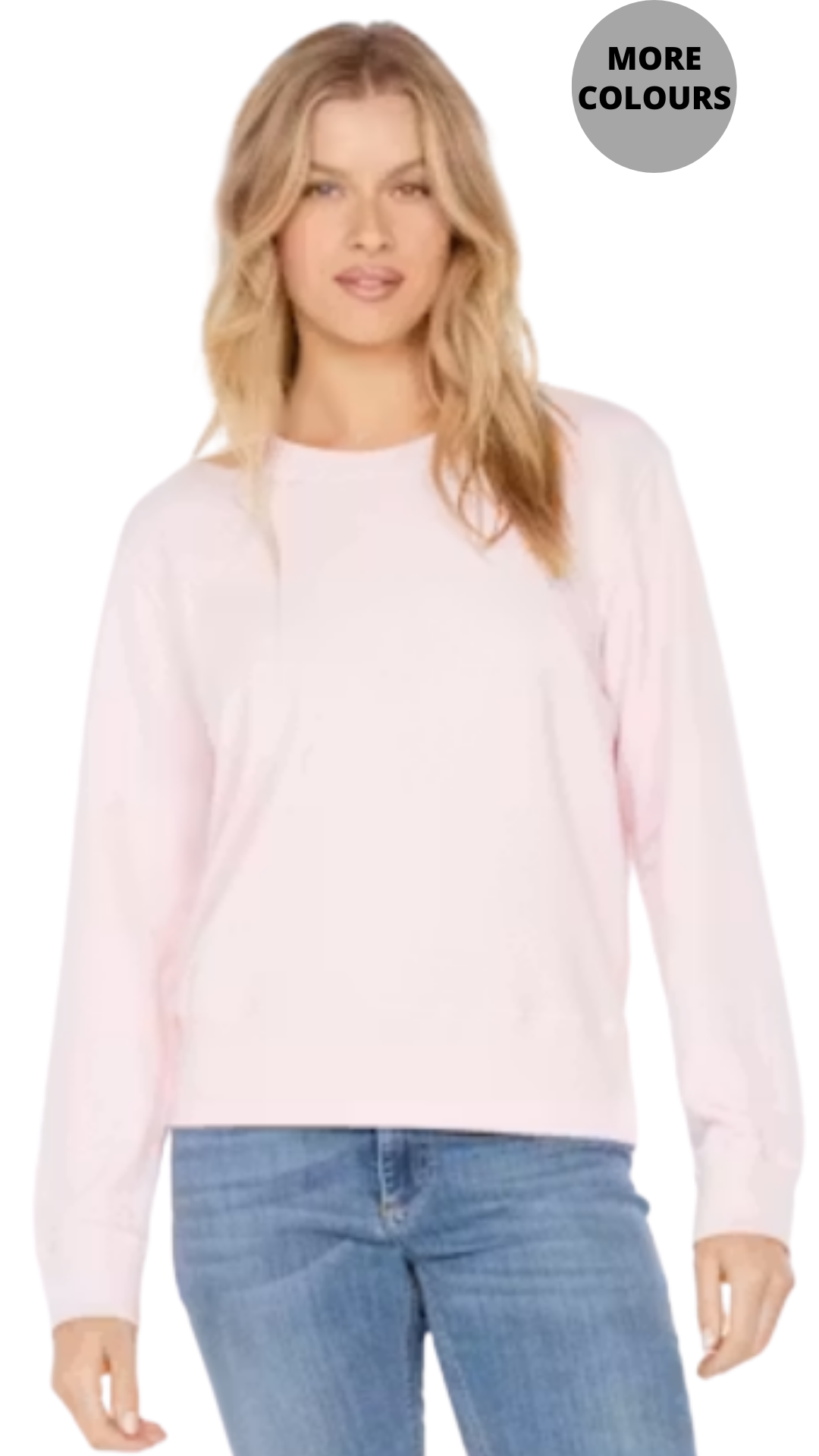 Crew Neck Cotton Solid Colour Sweatshirt. Style MO41G-11189